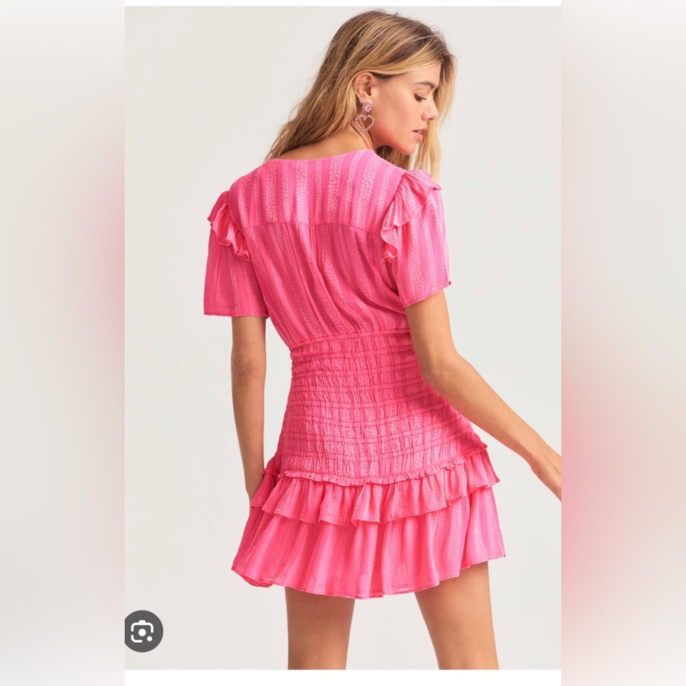 LoveShackFancy Rena Smocked Mini Dress - Picture 2 of 3